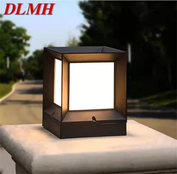 DLMH Наружный солнечный кубический светильник СВЕТОДИОДНЫЙ водонепроницаемый светильник на столбе для дома, сада и двора
