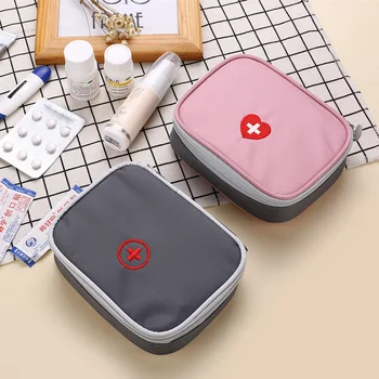 Мини-сумка для аптечки первой помощи на открытом воздухе, дорожная портативная аптечка, сумки для экстренного набора, сумка для хранения лекарств, маленький органайзер