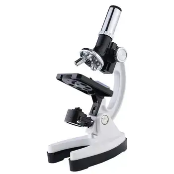 Цифровой Микроскоп 100X-1200X Дети Студенты Цельнометаллический Микроскоп Биологическая Научная Лаборатория Микроскопическая Лупа с Аксессуарами