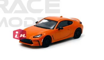 1: 64 GR 86 10th Anniversary - Blaze Orange - Pop Race Коллекция моделей автомобилей, отлитых под давлением, Ограниченная серия игрушечных автомобилей для хобби