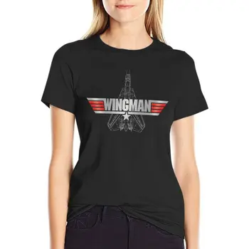 Футболка Top Gun Wingman, милые топы, женская футболка