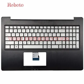 Оригинальная новая клавиатура для ноутбука Reboto, совместимая с ASUS Q501L Q501LA, клавиатура для раскладки в США с подсветкой Plamrest, полностью протестирована