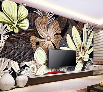 Beibehang Пользовательские обои 3d фотообои мозаика тв фоновый материал стены узор Papel de parede узор 3d обои фреска