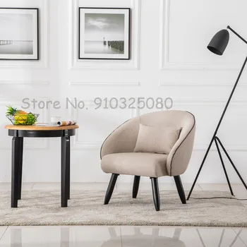 Мебель в скандинавском стиле, Кресло на заказ, Минималистичный Диван для гостиной, Современный Креативный Дизайнерский Односпальный диван, Балкон, Столик для отдыха в кафе.