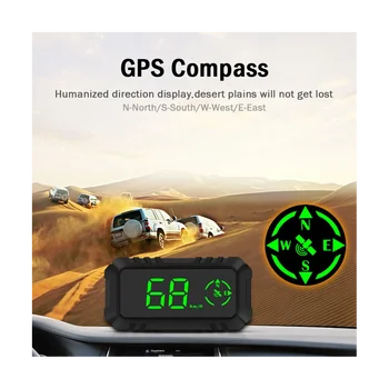 G7 Универсальный Автомобильный HUD Автомобильный GPS Головной Дисплей Руководство По Скорости Плоский Измеритель Автомобильные Принадлежности
