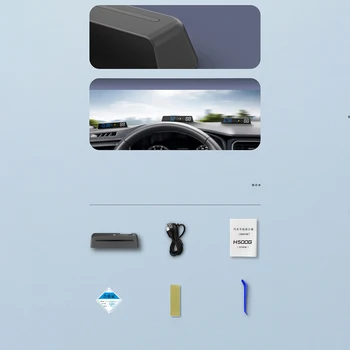 Спидометр Автомобильные аксессуары HUD Цифровой GPS Прочный Головной HD-дисплей С высокой точностью КМ/Ч и миль/ч светодиодный Высокое качество