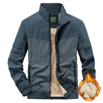 2021 Зимняя мужская куртка, пальто с длинными рукавами, теплые флисовые парки со стоячим воротником, повседневное пальто, тактическая уличная блузка tops4X